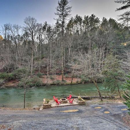 Riverside Ellijay Cabin With Hot Tub And Game Room Exterior photo